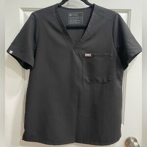 Figs - women’s Medium scrub top - black